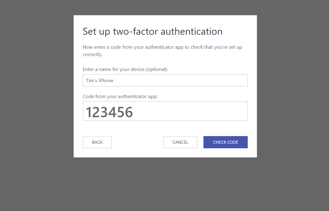 Validating your Dash Enterprise 2fa setup