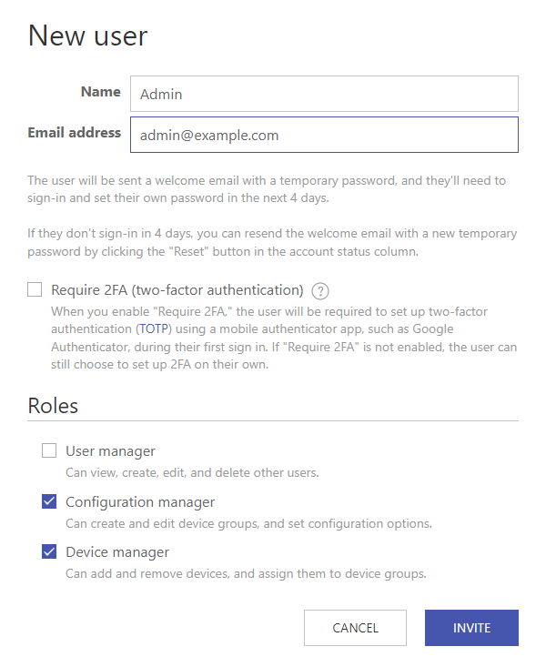 Adding a new user in Dash Enterprise
