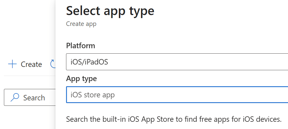 Select iOS store app