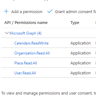 Register the necessary permissions for Dash in your App Registration