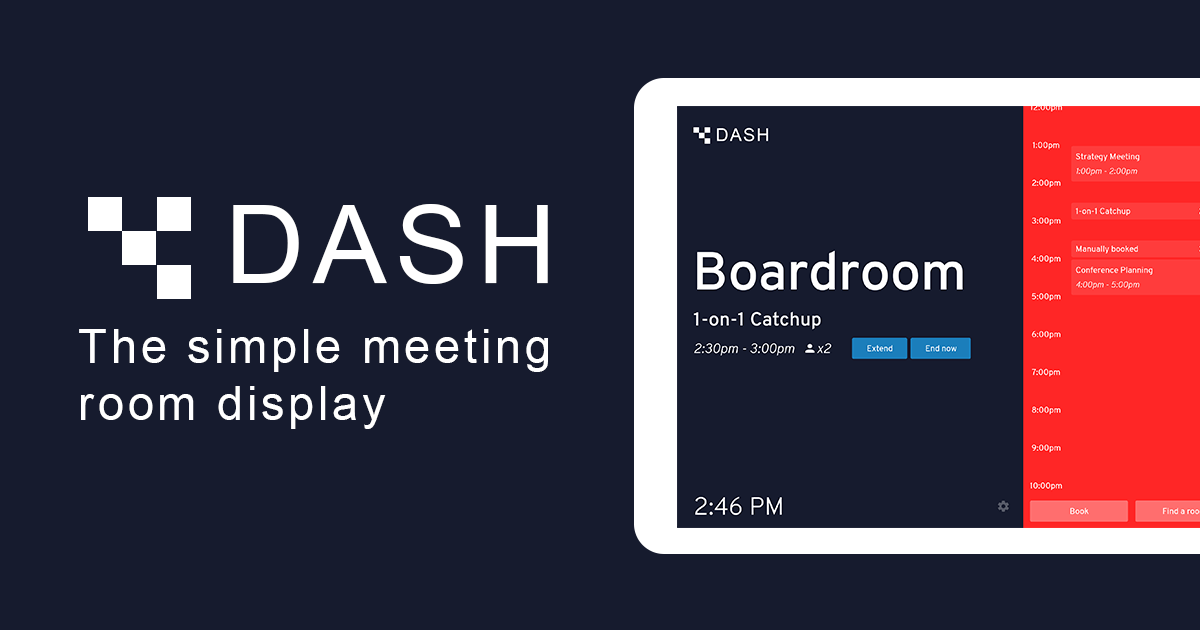 Dash - The Simple Meeting Room Display